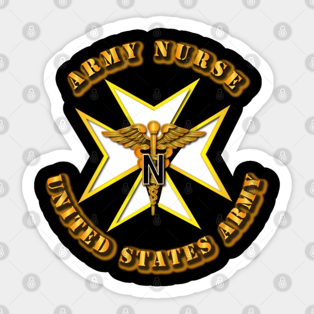 Army Nurse Badge Sticker by twix123844